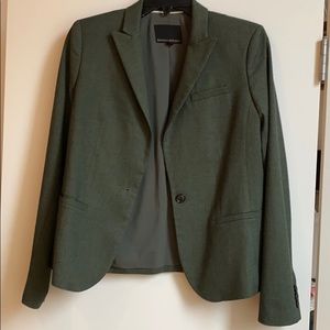 Olive One-Button Banana Republic Blazer